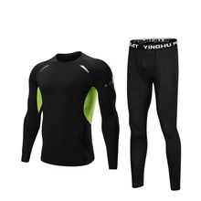 Термобелье мужские наборы быстросохнущее стрейч термо нижнее белье компрессионное теплое мужское кальсоны для фитнеса мужское термобелье