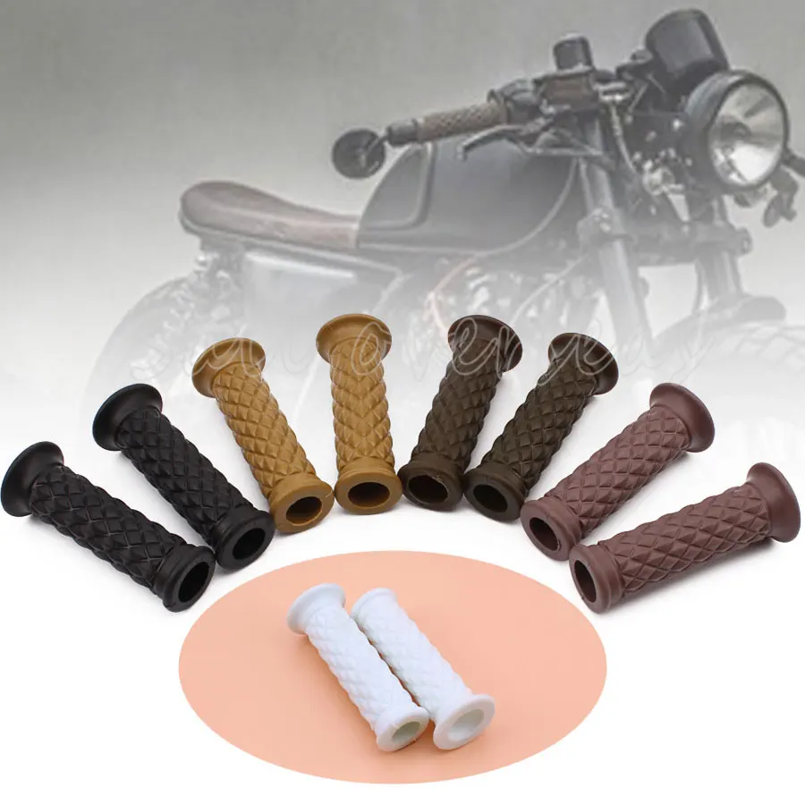 7/8 ''Ретро Винтаж 5 цветов рукоятка руль для Honda Suzuki Kawasaki Triumph Royal Enfield Кафе Racer Bobber Clubman на заказ