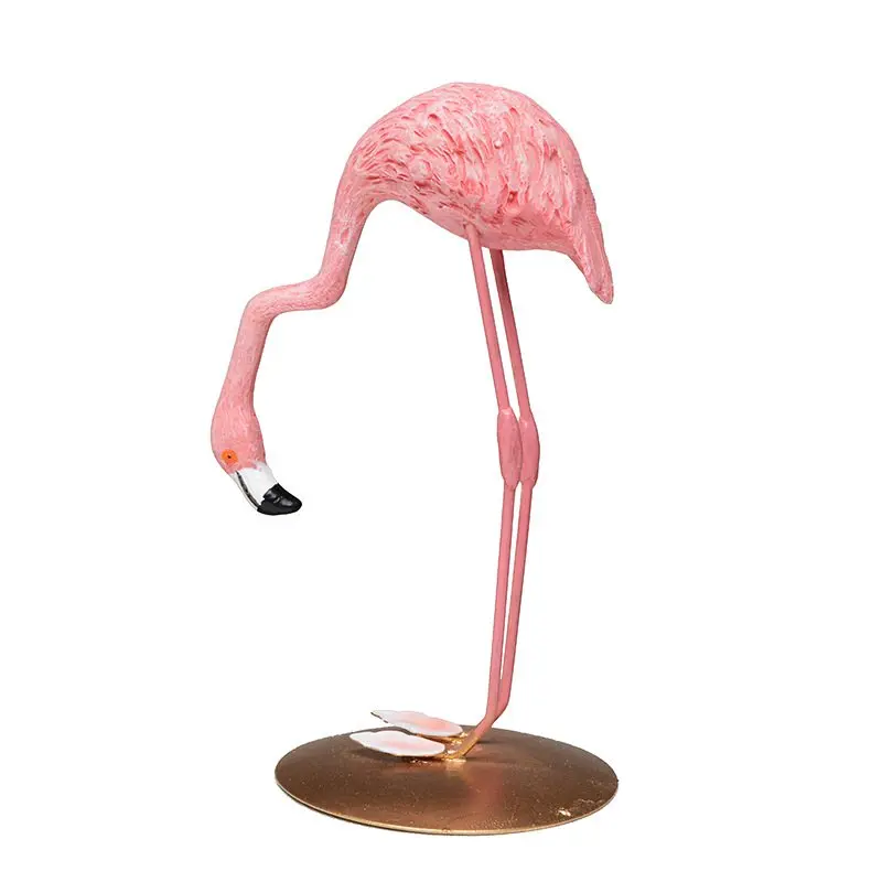 High Quality Resin Pink Flamingo Decor For Home Decoration Accessories Sculpture Figurine Gifts  Wedding Supplies Home Decor (9)