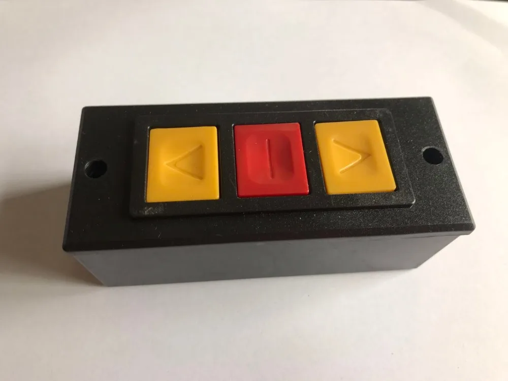 Кнопочные переключатели, Завальцовка двери вверх вниз стоп 3 кнопки черный пластиковый корпус кнопочный переключатель