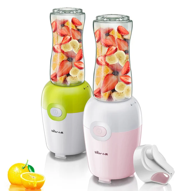 Portable juicer mini home multi function electric juicer two juice cup