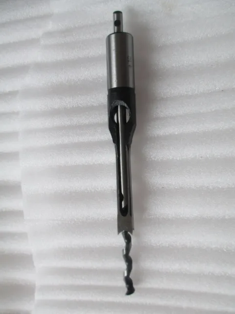 10mm HSS Square Hole Saw Mortise Chisel Wood Drill Bit with Twist Drill 