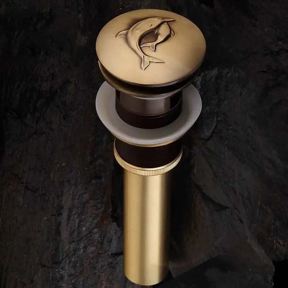 

European bathroom hardware flip plug bouncer pop-up copper basin water dispenser LO714502