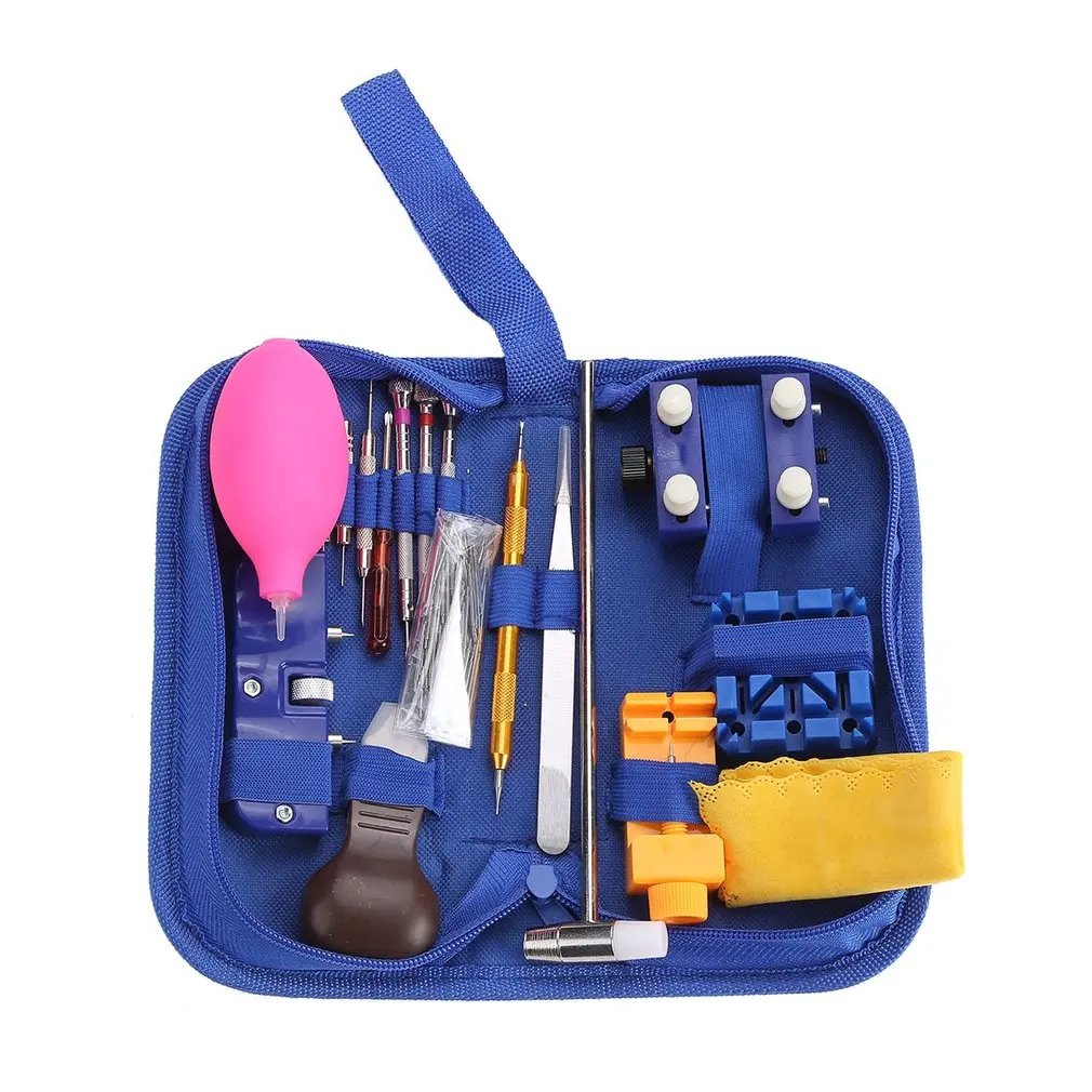 

126pcs/set Watch Repair Tool Kits Back Case Opener Spring Pins Bar Link Screwdriver Set Watchmaker Tools with Carry Bag