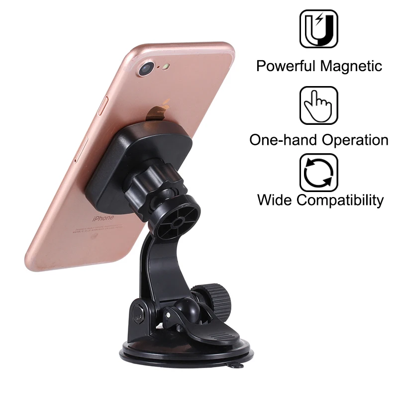 Universal 360 Rotation Auto Magnet Suction Car Windshield Mount Phone Holder