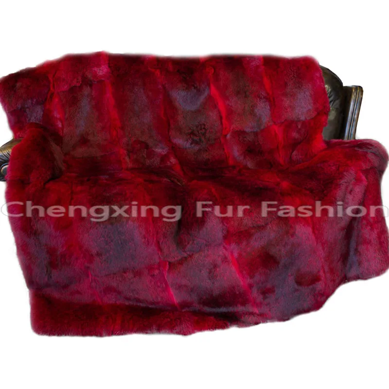 

CX-D-36A Rabbit Fur Blanket Floor Real Fur Rug Bedrooms Blankets For Beds Bed Home Rugs and Carpets