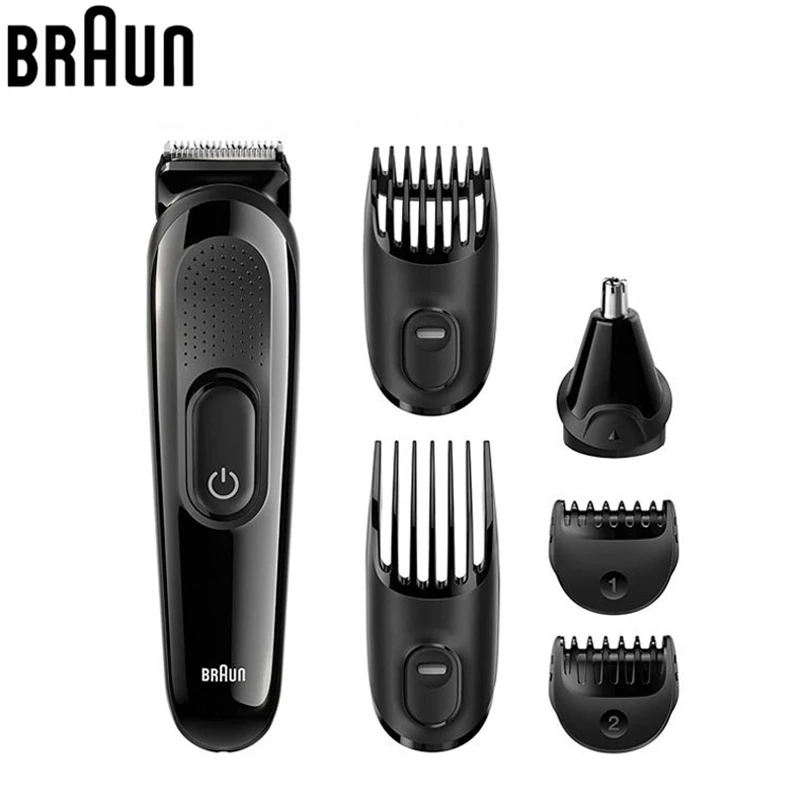 

Braun MGK3020 Men's Beard Trimmer for Hair Ear Nose Head Trimming with 4 Combs 13 Length Settings Grooming Kit Electric Shaver