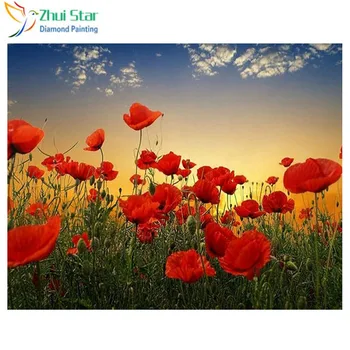 

5D Diamond Painting Flowers Cross Stitch Kit Picture For Diamond Embroidery Landscape Diy mosaic Pattern XY1