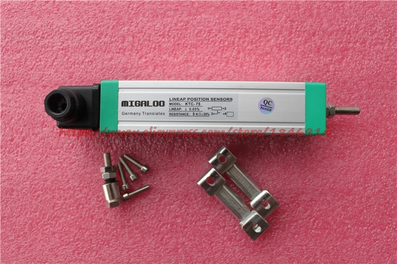 

KTC-125MM pull rod type electronic ruler Linear displacement sensor Injection molding machine resistance ruler LWH 125