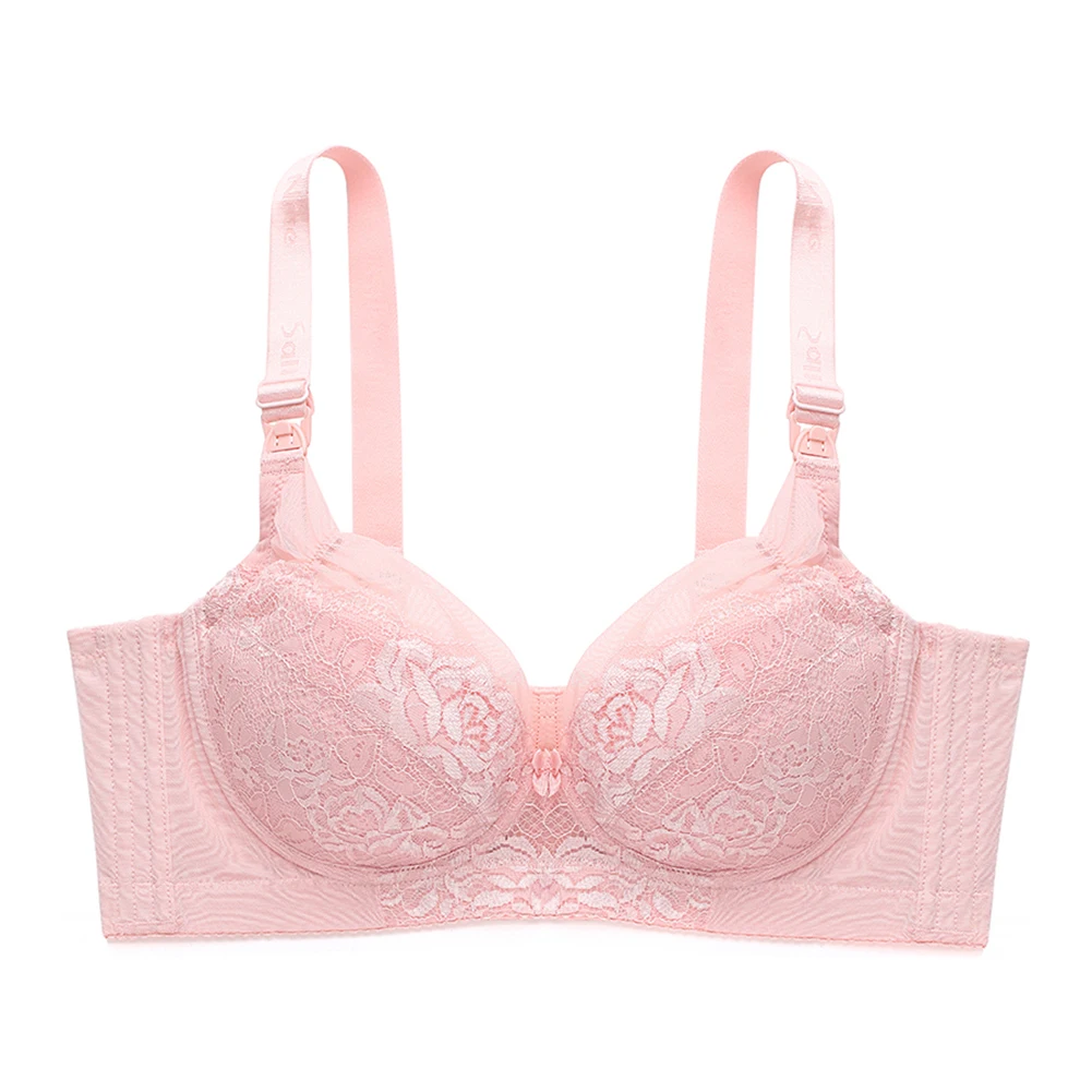 Pregnant Breastfeeding Delivery Nursing Bra Seamless Detachable Steel