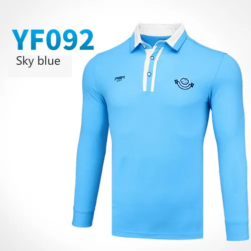 

2018 PGM Golf men's t shirt Autumn Winter long sleeved T-shirt Absorb Sweat Quick-drying Perspiration shirt for men Size M-XXL