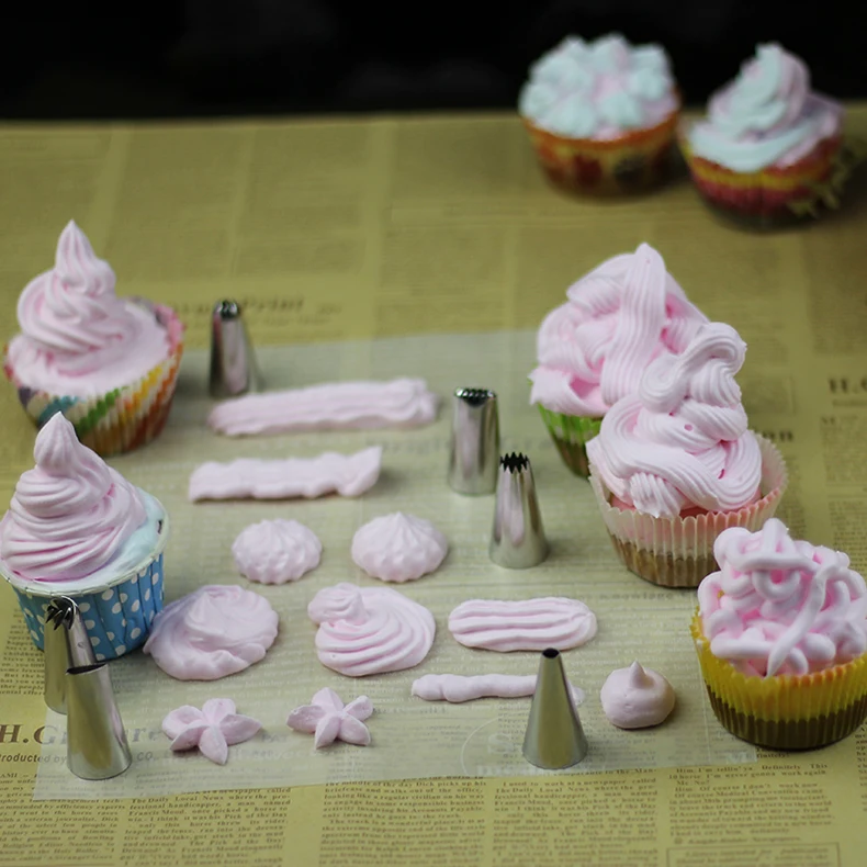 7 шт./компл. Кондитерские насадки из нержавеющей стали инструменты для украшения