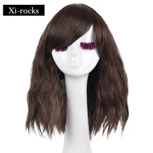 3076 Xi.rocks Fire High Temperature Fiber Lolita Fluffy Halloween Long Curly Synthetic Dark Brown Cosplay Wig for Women 3076 Xi.rocks Fire High Temperature Fiber Lolita Fluffy Halloween Long Curly Synthetic Dark Brown Cosplay Wig for Women