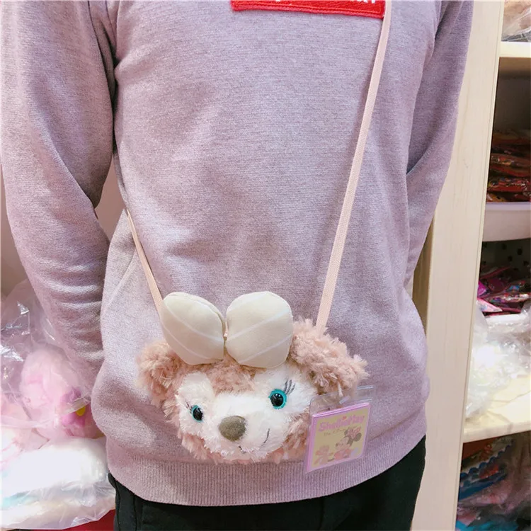 

1pc Japan Anime duffy bear shelliemay Plush purses Soft Stuffed Animals Doll Handbag Girls Bag Gifts 20*11cm
