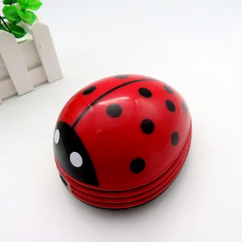 

Desktop Keyboard Handheld Portable Mini Ladybug Inhalation Rubber Coffee Table Vacuum Cleaner Dust Collector Home Office
