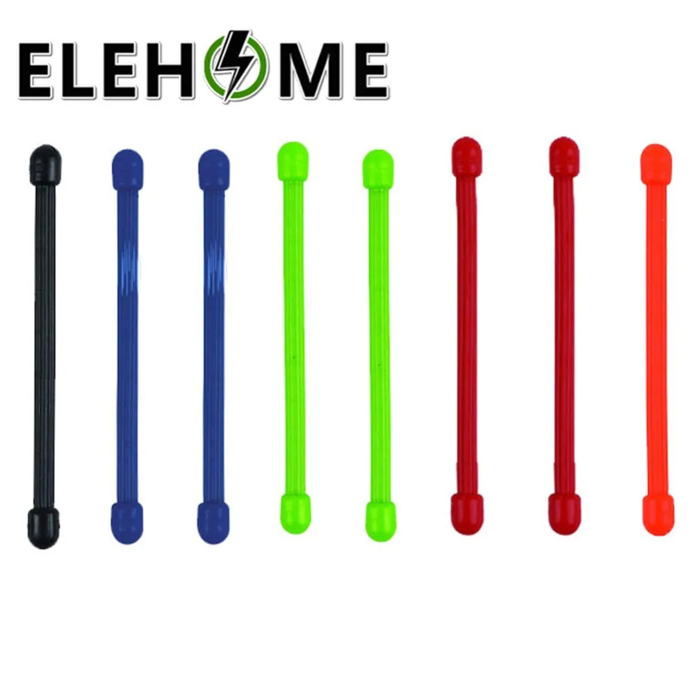 

10pcs 3-Inch Reusable Rubber Twisting Tie Assorted Colors Rubber Bundle Rubber Gear Cable Tie XF30