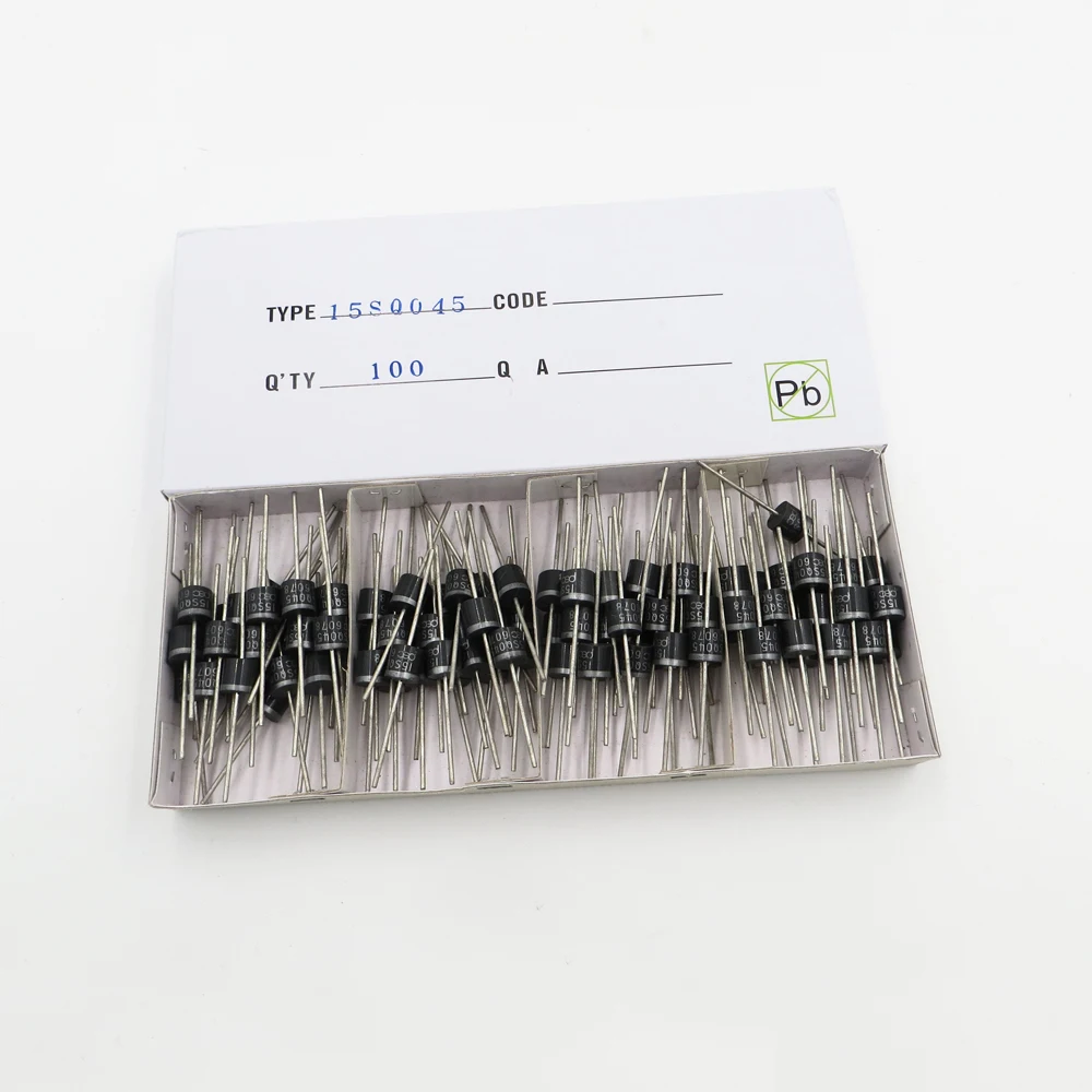 

100PCS 15A 45V 15SQ045 PEC schottky barrier diodes for DIY Solar Cells panel Junction Box diodes