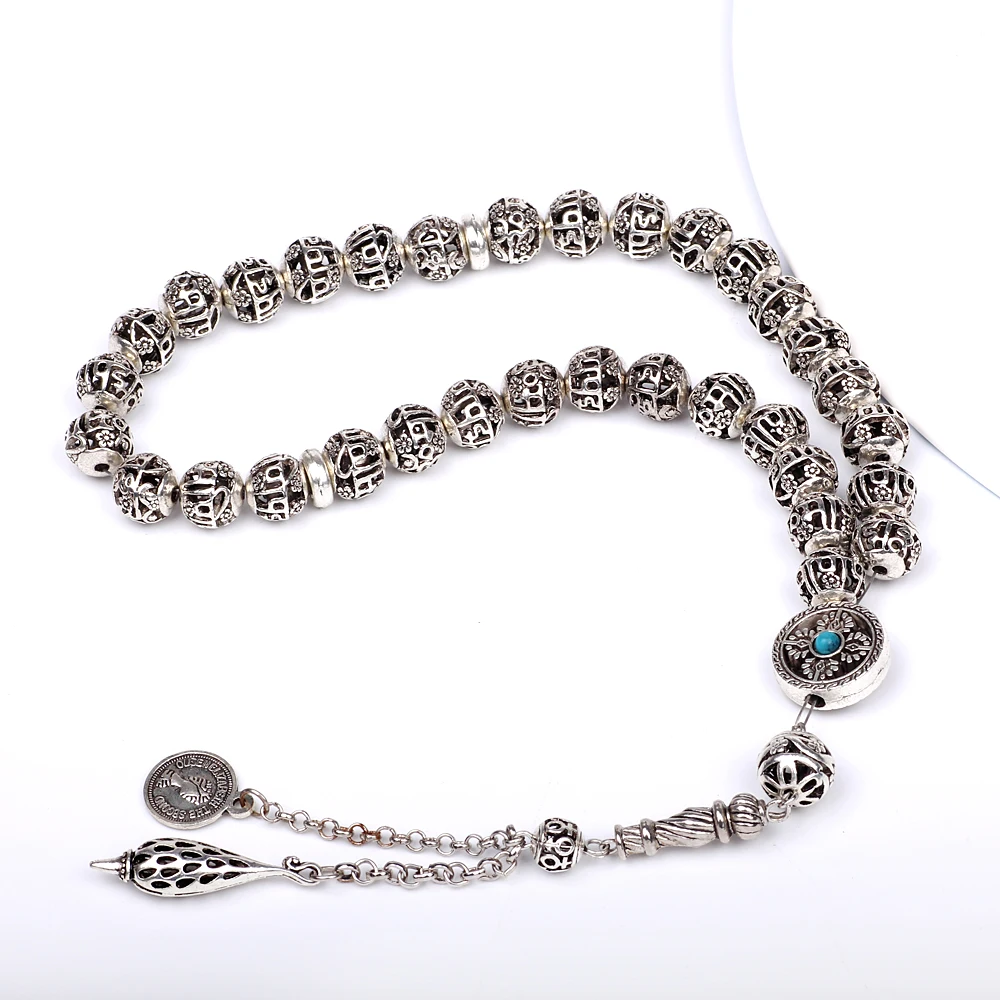 TASBIH магазин роскошные Tasbeeh 33 шт оптом сплав Tasbih молитва бусы|prayer beads|tasbih prayerbeads prayer