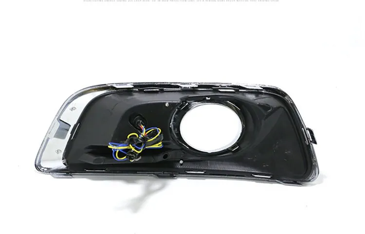 EOsuns led drl дневные ходовые огни для Chevrolet Malibu 2012- с динамическим движущимся желтым поворотным сигналом и синим ночным светом