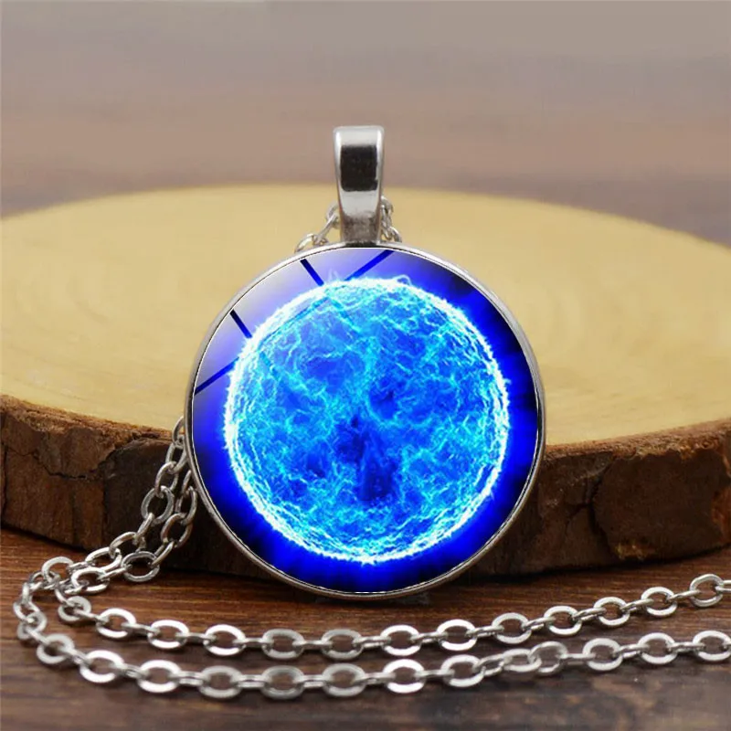2017 new Vintage colar Blue Sun Pendant sun necklace