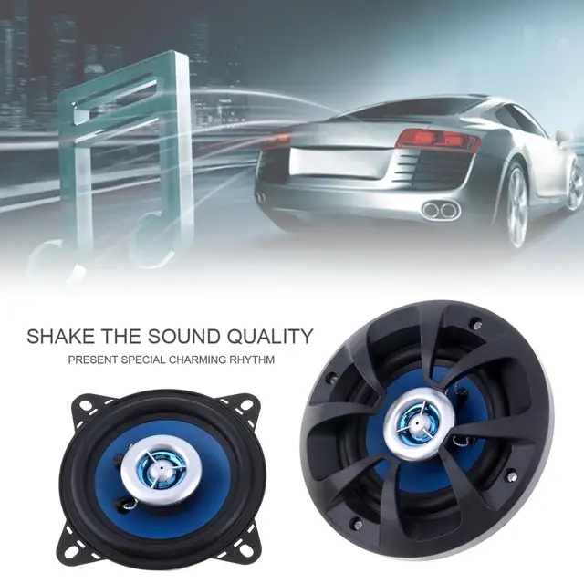 Upgrade your car audio with LABO 2pcs 4 Inch 80W Car Subwoofer Speaker