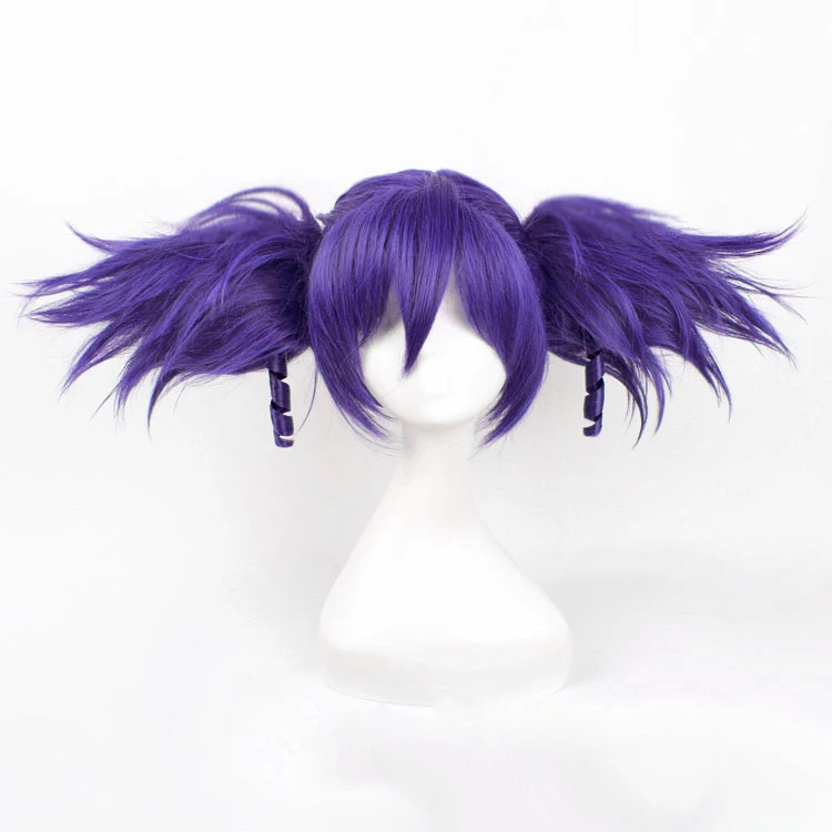 を未来日記未来竜mineneコスプレウィッグ紫スタイル付きコスプレアニメウィッグ髪送料無料 Hair Sisters Lace Front Wigs Hair Blushhair Clips For Girls Aliexpress