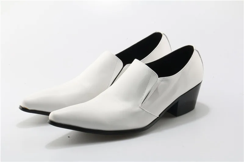Okhotcn Cuir Slip Italien Sur 46 Sapato Taille Mode Masculino Mocassins Grand Mariage Blanc Chaussures De Hommes Bout Pointu En rrTwZ8q