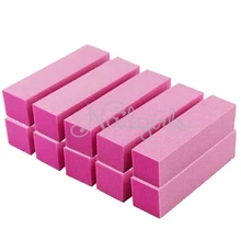 10 шт Розовый ногтей буферный файл блок Педикюр Маникюр Полировка шлифовальный лак
