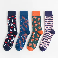 1 Pair Cotton Socks For Men Novelty Funny Casual Style Male Autumn Winter Happy Cartoon Letter Animal Crew Sock 1 Pair Cotton Socks For Men Novelty Funny Casual Style Male Autumn Winter Happy Cartoon Letter Animal Crew Sock