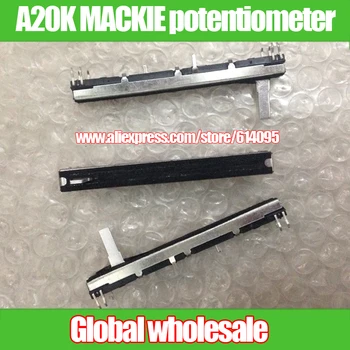 

3pcs MACKIE mixer amplifier potentiometer / 75MM A20K double straight slide potentiometer
