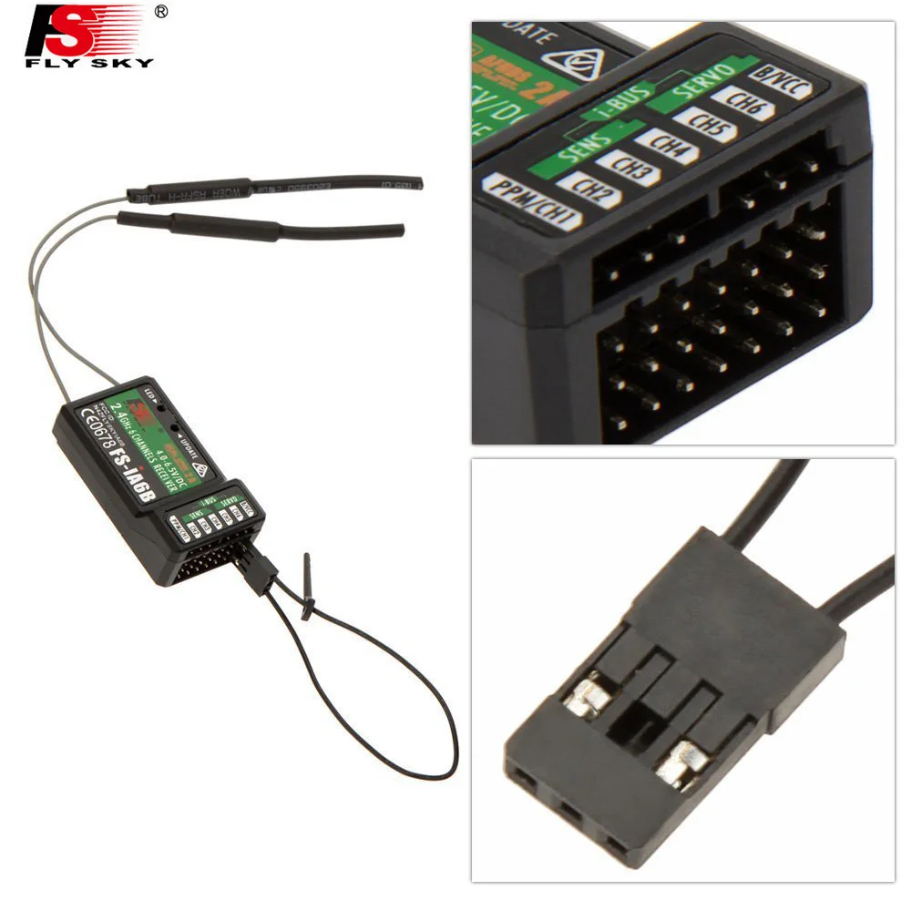 Fly-Sky-2-4G-10-channel-receiver-FLYSKY-FS-IA10-PPM-compatible-I4-I6-GT2E