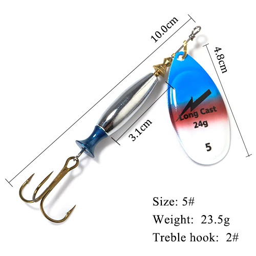 Рыба король тройные Крючки металлический длинный Литой рыболовный крючок Спиннеры ложка жесткий джиг приманка Искусственные воблеры для троллинга форели для щуки - Цвет: 014