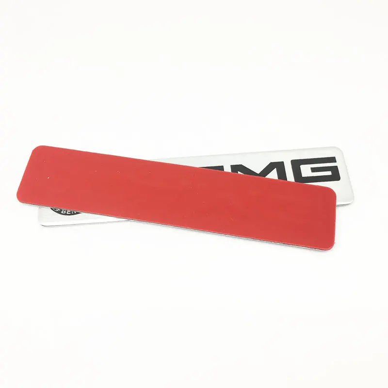 

Car Styling 3D Aluminium Amg Logo Car Body Rear Trunk Emblem Stickers For Mercedes Benz AMG Sticker Emblem