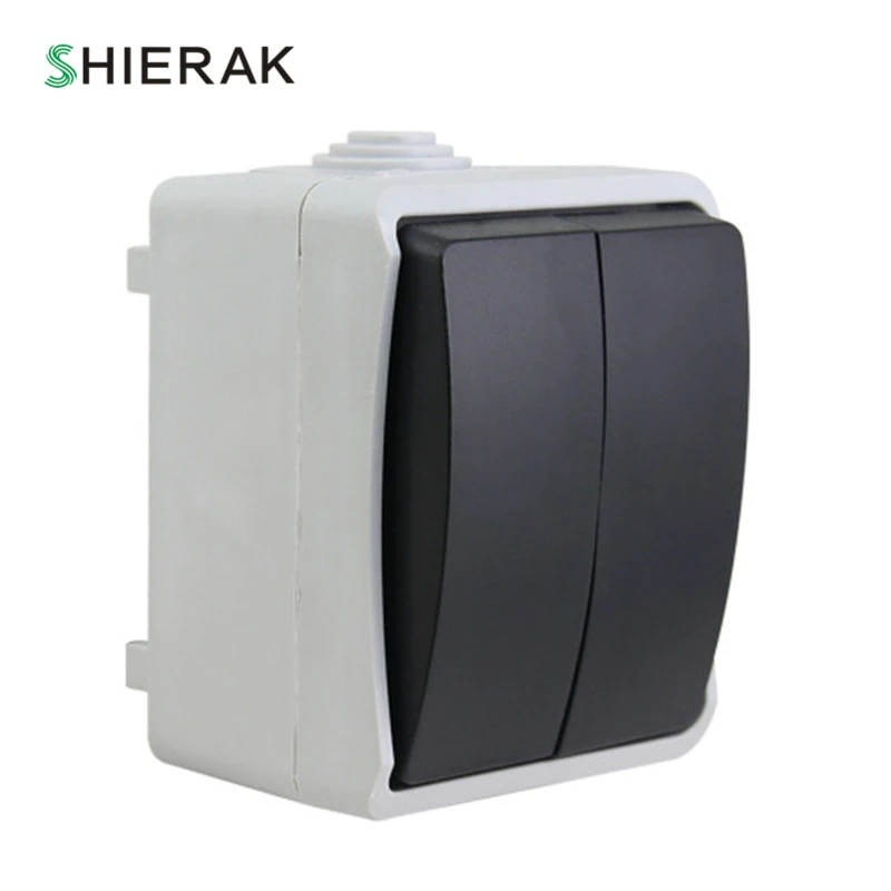SHIERAK открытый IP44 водонепроницаемый пыленепроницаемый настенный выключатель 2