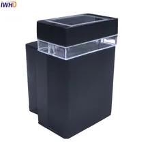 Iwhd современный светодиодный настенный светильник Открытый Ворот Тераса Двор Сад Светильники для крыльца наружного освещения настенный светильник Водонепроницаемый IP65 одной головы