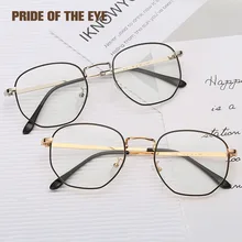 Защитные очки для компьютера с защитой от синего излучения унисекс, металлические очки с синей оправой