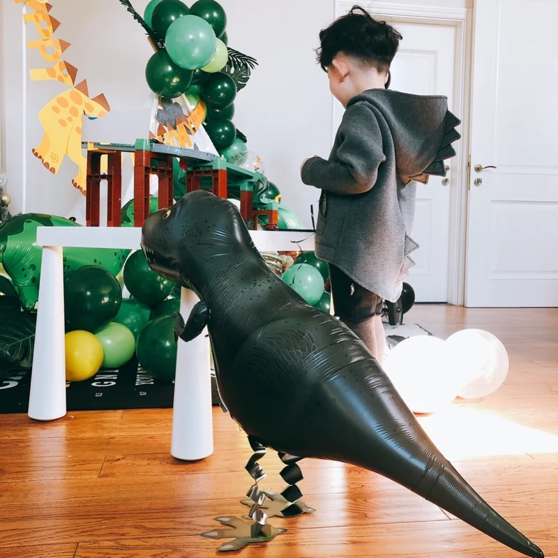 1 шт. шагающий динозавр Фольга шары Большой Дракон шарики для день рождения "Мир Юрского периода" тематические элементы джунгли вечерние для украшения детского душа детская игрушка для мальчиков