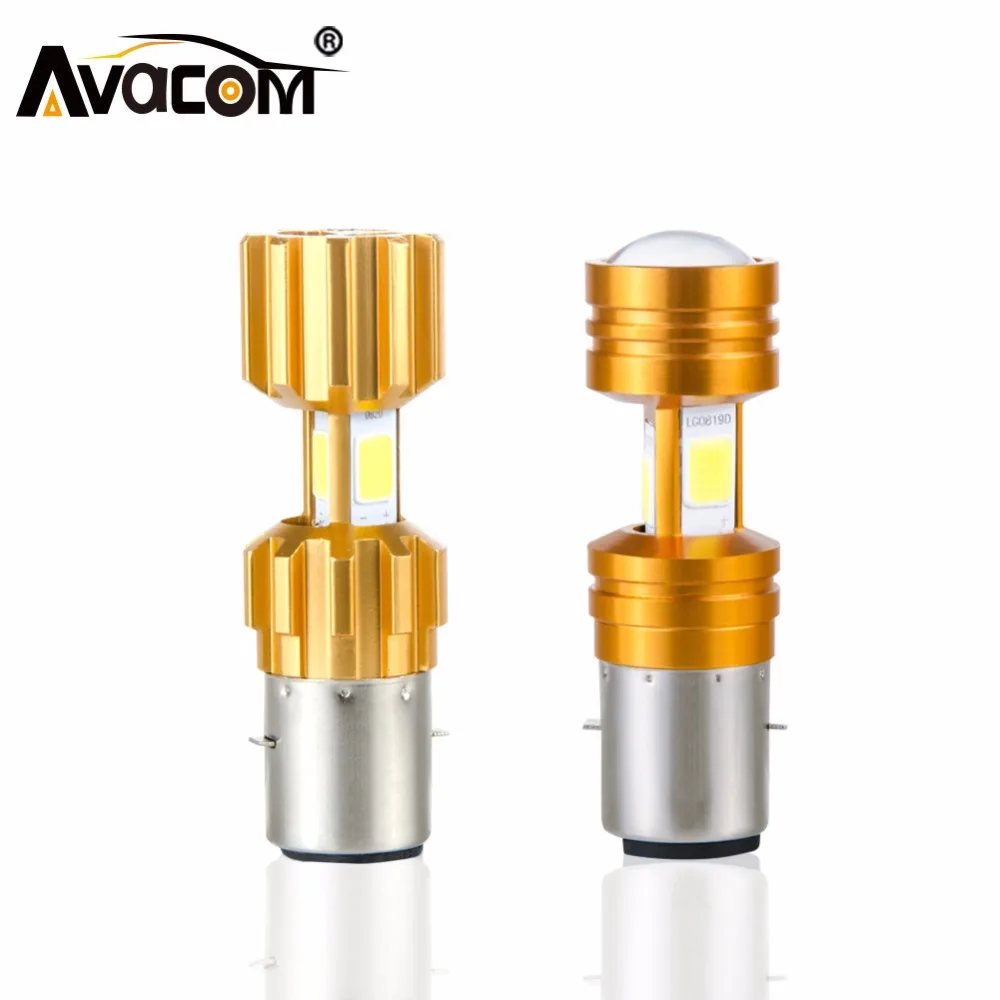 

Avacom LED H4 BA20D P15D Motorcycle Headlight Bulb 12V COB Chip 6500K White LED DRL Lamp For Moto Bike Scooter Suzuki Phare Moto