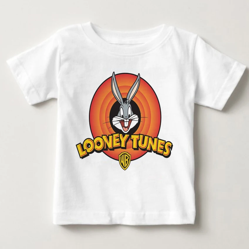 2018 Горячая высокое Качественный хлопок Футболка для мальчика Looney Tunes Твити сладкая жизнь забавная рубашка для мужчин для детей из чистого