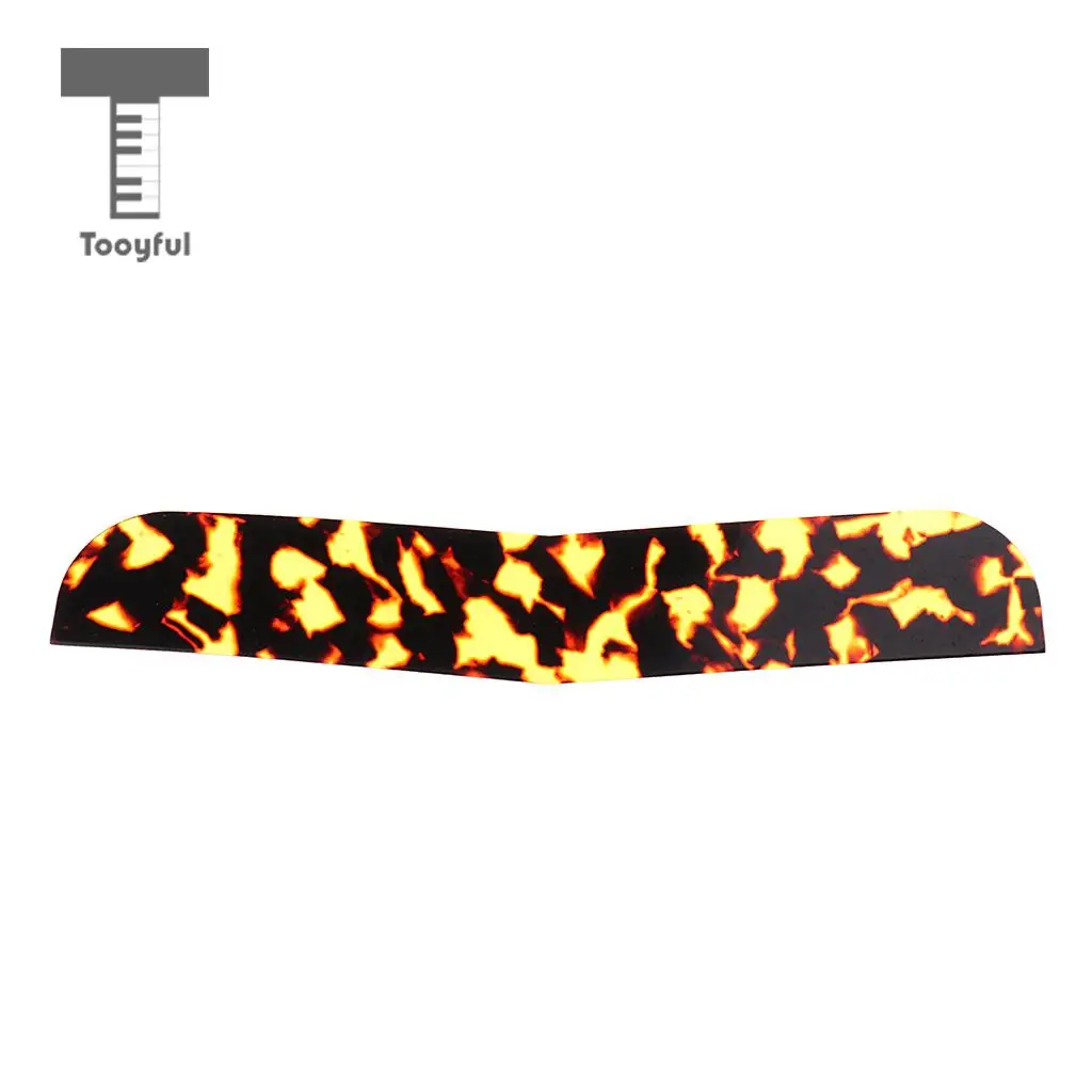 Tooyful 2 Pieces Celluloid Erhu Corner Piece Decal Sticker Erhu Snakeskin Protectors for Erhu Player DIY 94 x 15mm