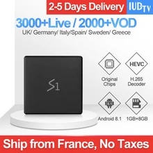 Arabic IP TV S1 IUDTV 1 Year UK Sweden IPTV Subscription Smart TV Box Android 8.1 IPTV Germany Indian Greece Spain IPTV Italy UK french iptv box 1 year mediaset premium italy uk germany belgium arabic romania android smart tv subscription with 3000 channels