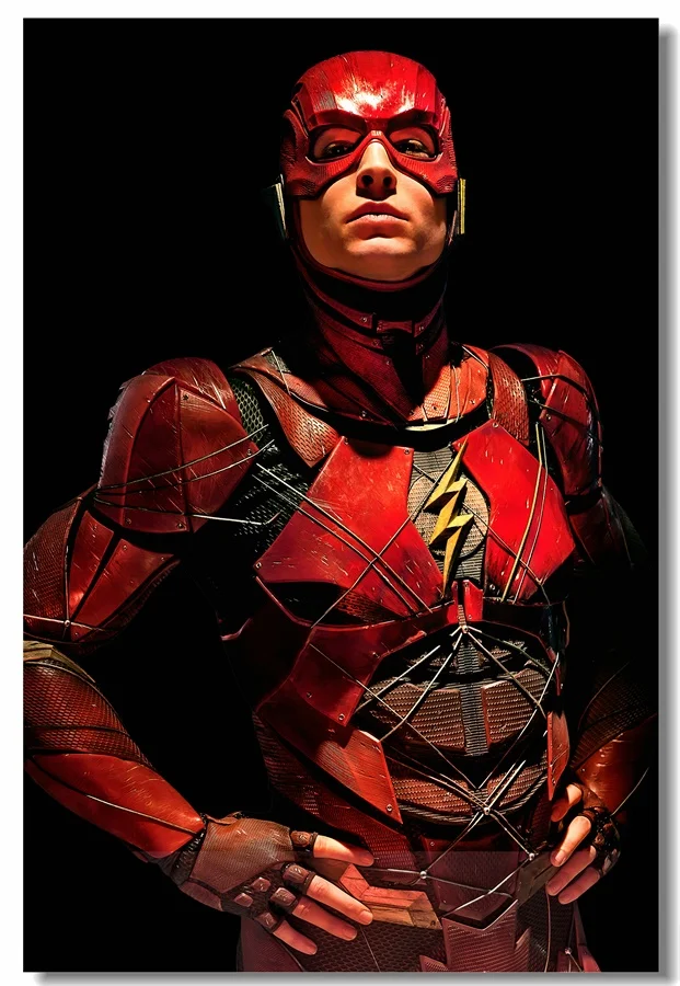 Ongekend Custom Canvas Wall Decor Superhero DC The Flash Poster Ezra Miller IK-51