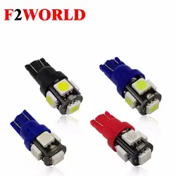 4 шт T10 W5W 192 168 501 5050 5SMD светодиодный автомобиля лампа Светодиодная лампа canbus 501 T10 СВЕТОДИОДНЫЙ Индикатор прибора Свет