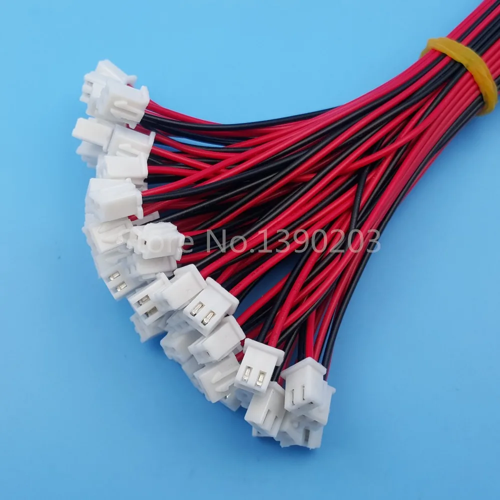 50 наборов XH Pitch 2 54 мм одноголовый 2Pin канальный провод к разъему платы 15 см 24AWG с