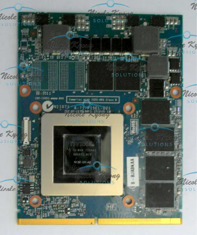 GTX670MX GTX 670MX 3G VGA Graphics Video Card Module For Clevo X511 X711 X7200 X8100 P150HM P170HM P150EM P170EM P150SM P170SM
