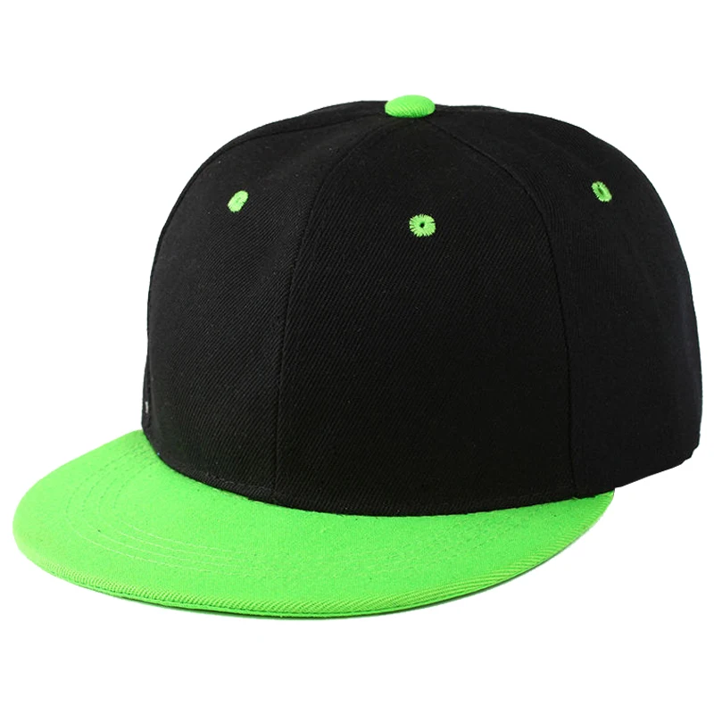 Plain Snapback Hat Caps Flat Peak Funky Retro Baseball Cap Hip Hop Hats