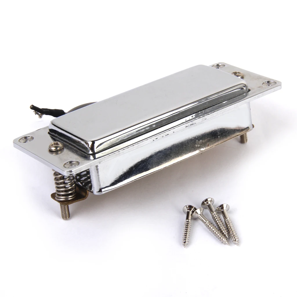 Sealed Pickup Humbucker w/ Mounting Screws for LP Guitar, Mini Guitar, Echo Organ, Cigar Box Guitar- Chrome