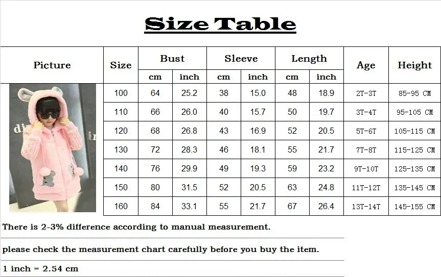 Baby Girls Coats Children's Cotton-padded Warm Winter Jackets Cartoon animal printed ear Hooded long down Sweaters Coats For Teenage 3-14Y kids clothing (1)_