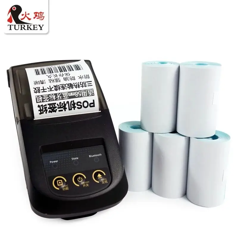 

8 Rolls Continuous POS Label 57mm x 30 mm Use for Thermal Receipt POS Printer Long Meters