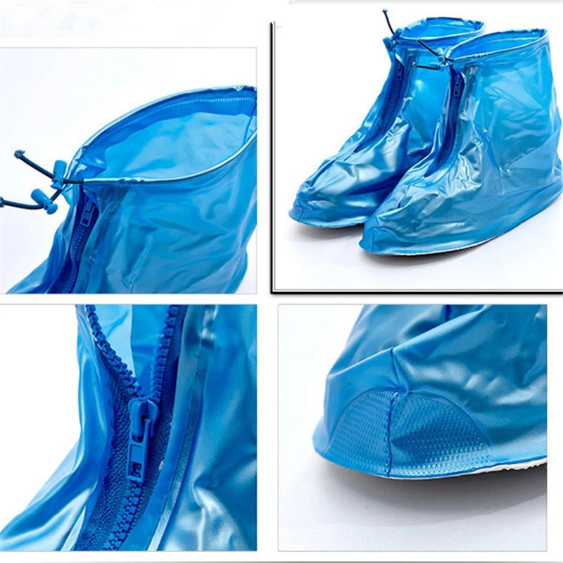 1 пара многоразовых резиновых ботинок для женщин/мужчин/детей; Детские утепленные водонепроницаемые ботинки; непромокаемые Нескользящие ботинки; защитная обувь